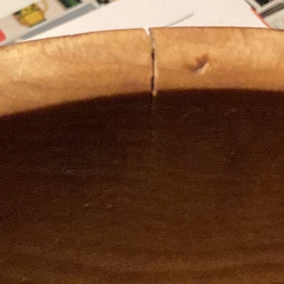 Vintage | Wood chopping bowl. - Picture 11 of 12